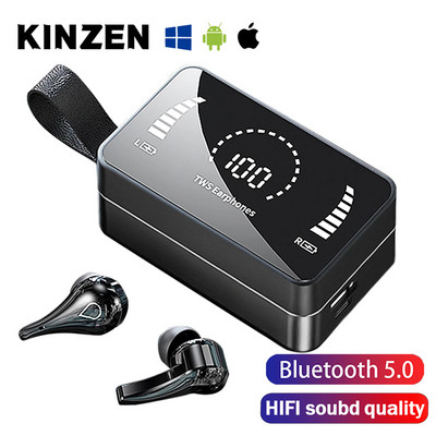 Слушалки Bluetooth H3 5.0 TWS Стерео Спорт Водоустойчиви Bluetooth Безжични слушалки Слушалки Слушалки за Xiaomi Huawei Redmi iPhone