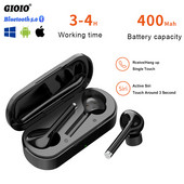 TW12 TWS belaidės ausinės Bluetooth 5.0 muzikinės ausinės žaidimų ausinės, skirtos iPhone Oppo Samsung Huawei Xiaomi sportinės ausinės