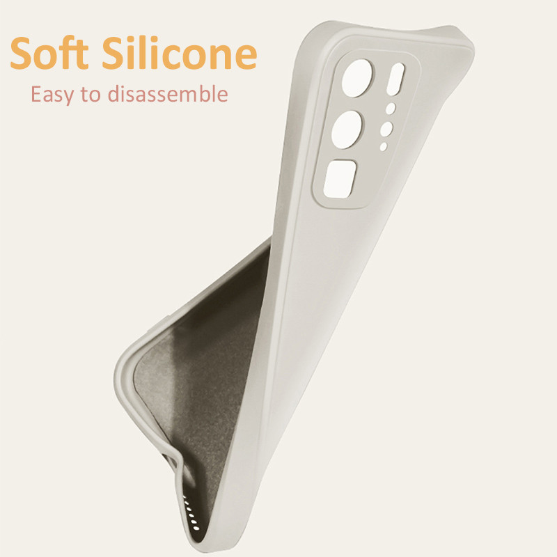 Πολυτελής τετράγωνη θήκη υγρής σιλικόνης για Huawei P30 P40 Lite P50 P20 Pro Mate 20 30 40 Honor 20 8X P Smart 2021 Z Candy Soft Cover