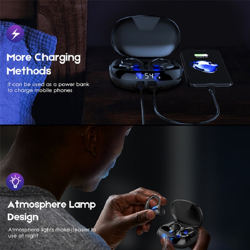 Bezdrôtové Bluetooth slúchadlá S730 Stereo slúchadlá Vodotesné slúchadlá pre iPhone Samsung Xiaomi TWS Športové slúchadlá