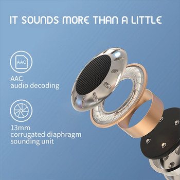 Ακουστικά Bluetooth Color Breathing Light Ακουστικά Συμβατά με παιχνίδια 5.1 Smart Touch Earbuds Stereo Sports Earbuds TWS VG58