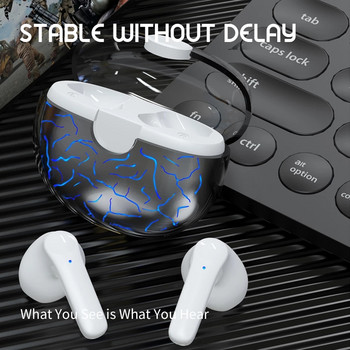 Слушалки Bluetooth цветна дишаща светлина Слушалки Съвместими с игри 5.1 Smart Touch Earbuds Стерео спортни слушалки TWS VG58