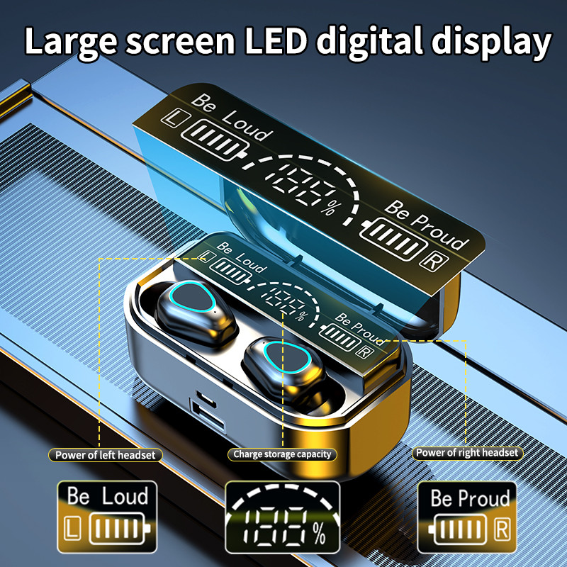 Ασύρματο ακουστικό Bluetooth Ακουστικά Ακουστικά Έξυπνη ψηφιακή οθόνη Sports Mini Stereo In-Ear HIFI Headset 5.2 Αδιάβροχο G28