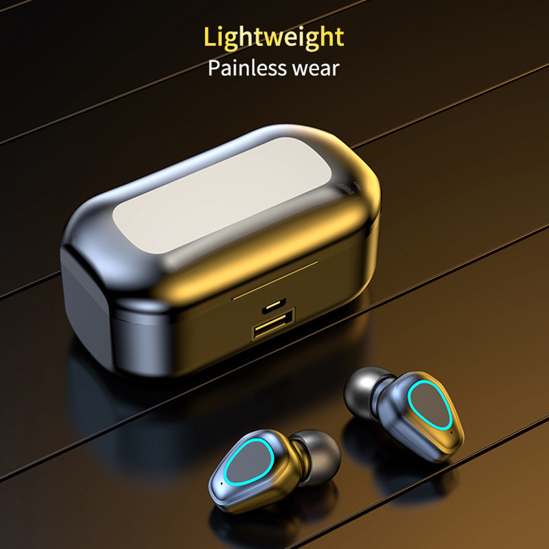 Ασύρματο ακουστικό Bluetooth Ακουστικά Ακουστικά Έξυπνη ψηφιακή οθόνη Sports Mini Stereo In-Ear HIFI Headset 5.2 Αδιάβροχο G28