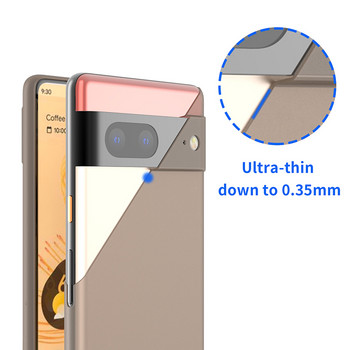 Супер тънък PP калъф за Google Pixel 7 Заден калъф 0,35 mm тънък прецизен дизайн на дупка матово покритие за Pixel 7 pro slim case ultra