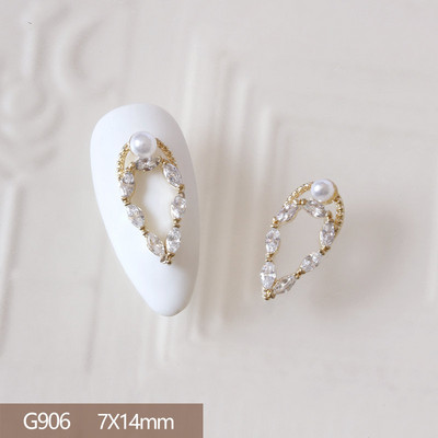 10db 3D Butterfly Love Virág Ötvözet Nail Art Circon Pearl Crystal Fém Manikűr Köröm Kiegészítők Kellékek Dekorációk Bűbáj