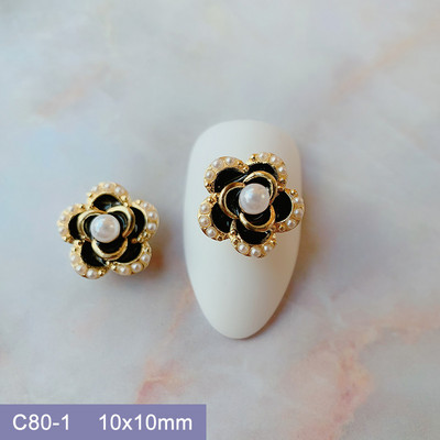 10db 3D Butterfly Love Virág Ötvözet Nail Art Circon Pearl Crystal Fém Manikűr Köröm Kiegészítők Kellékek Dekorációk Bűbáj