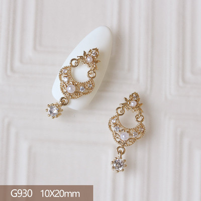 10db 3D Butterfly Love Virág Ötvözet Nail Art Circon Pearl Crystal Fém Manikűr Köröm Kiegészítők Kellékek Dekorációk Bűbáj
