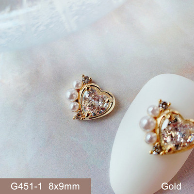 10db 3D Butterfly Love Virág Ötvözet Nail Art Circon Pearl Crystal Fém Manikűr Köröm Kiegészítők Kellékek Dekorációk Bűbáj