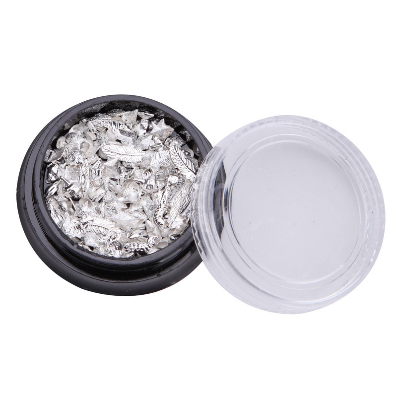 Monja 4 mm-es körömdíszítés fém karácsonyi arany csillogó pelyhek vegyes hópehely DIY 3D csillogók flitterek matricák manikűr dekorációk