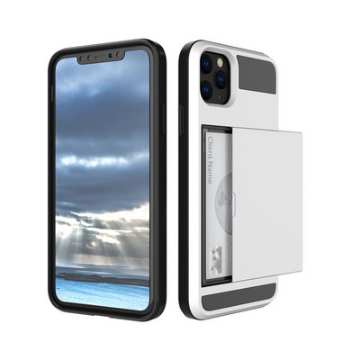 Калъф за телефон Slide Wallet със слот за кредитна карта за iPhone 14 13 12 11Pro Max XR XS Max X 8 7 Plus Edge TPU Armor Удароустойчив заден капак