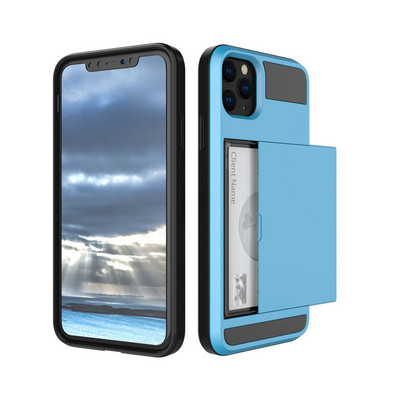 Калъф за телефон Slide Wallet със слот за кредитна карта за iPhone 14 13 12 11Pro Max XR XS Max X 8 7 Plus Edge TPU Armor Удароустойчив заден капак
