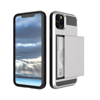 Калъф за телефон Slide Wallet със слот за кредитна карта за iPhone 14 13 12 11Pro Max XR XS Max X 8 7 Plus Edge TPU Armor Удароустойчив заден капак