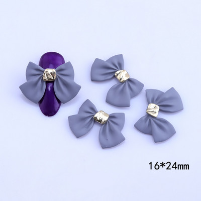 10db Simplicity Design Köröm Kiegészítők Fekete/fehér Romantikus francia körömdíszítéshez DIY csokornyakkendő/virágos körömbűbáj 9*14MM