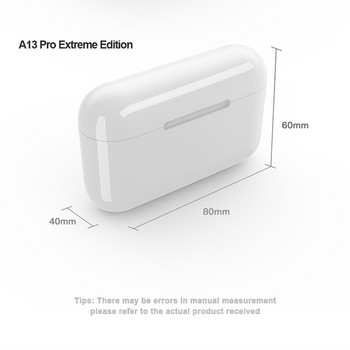 A13 TWS Мини Bluetooth слушалка Водоустойчив IPX7 Качество на звука CVC8.0 Намаляване на шума за Huawei Iphone Безжични слушалки Xiaomi