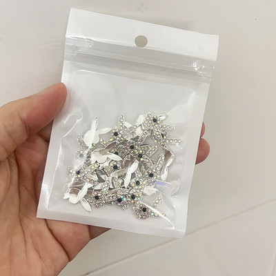 10pc 3D privjesci za nokte San Judas Luksuzni metalni privjesci za nokte Art Charm pozlaćeni kamenčići kristalni DIY pribor za manikuru