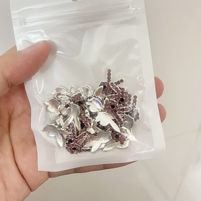 10pc 3D privjesci za nokte San Judas Luksuzni metalni privjesci za nokte Art Charm pozlaćeni kamenčići kristalni DIY pribor za manikuru