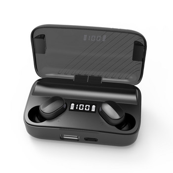Ασύρματα ακουστικά Bluetooth A9 TWS Αθλητικά ακουστικά Power Bank Μείωση θορύβου για Iphone Huawei Samsung Xiaomi Music Earphones