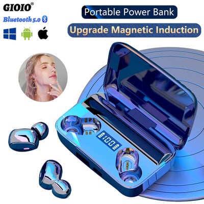 A9 TWS Bluetooth bežične slušalice Sportske slušalice Power Bank Smanjenje buke za Iphone Huawei Samsung Xiaomi Glazbene slušalice