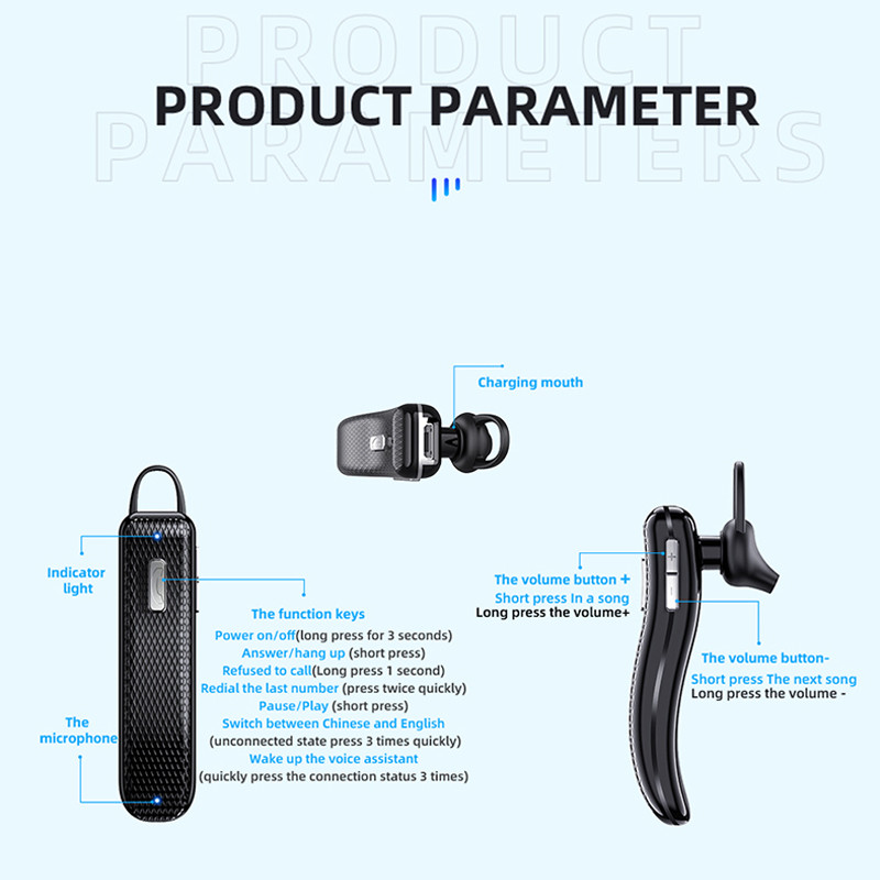 S1 Безжични слушалки Bluetooth слушалки TWS 5.0 Водоустойчиви тапи за уши с кука за уши с микрофон Прилага се към слушалки за смарт телефон