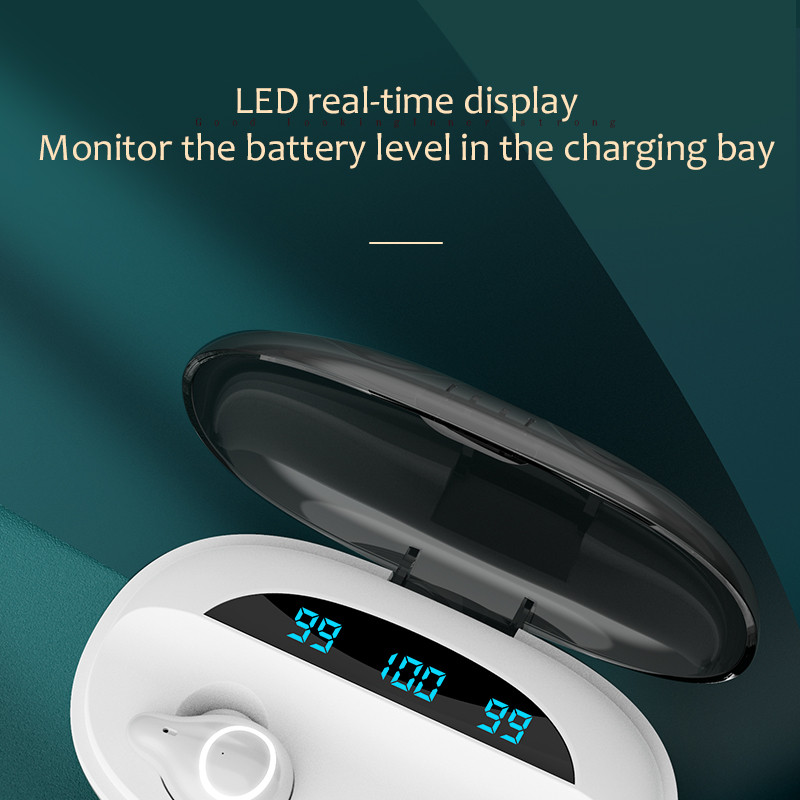 Α18 Ακουστικά TWS Ασύρματα ακουστικά μουσικής με οθόνη LED υψηλής ποιότητας 9D ήχου για ακουστικά Bluetooth της Oppo Huawei Iphone Xiaomi