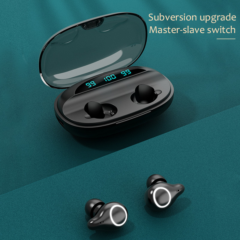 Α18 Ακουστικά TWS Ασύρματα ακουστικά μουσικής με οθόνη LED υψηλής ποιότητας 9D ήχου για ακουστικά Bluetooth της Oppo Huawei Iphone Xiaomi