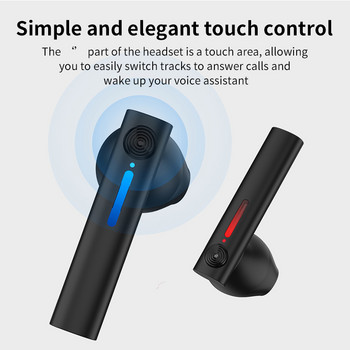 T15 Слушалки Bluetooth Безжични слушалки Бизнес Слушалки Noise Teduction Stereo за Xiaomi Huawei Iphone TWS Спортни слушалки