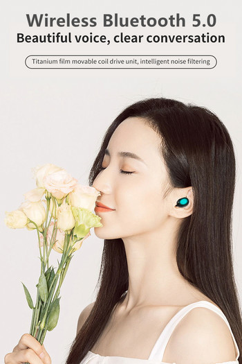 M1 TWS Mini ασύρματα ακουστικά Bluetooth Αθλητικά ακουστικά Αδιάβροχα ακουστικά Ποιότητα ήχου για Huawei Iphone Xiaomi Music Earphone
