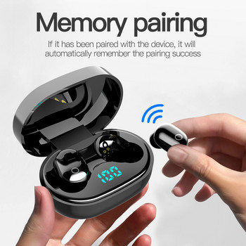Ασύρματο ακουστικό TWS Bluetooth 5.0 Ακουστικό αφής Stereo Sports Αδιάβροχο Ακουστικό Hifi Οθόνη LED με χρήση smartphone J15