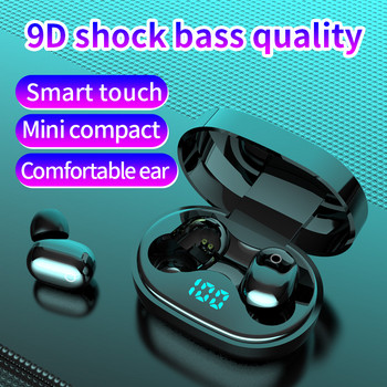 Ασύρματο ακουστικό TWS Bluetooth 5.0 Ακουστικό αφής Stereo Sports Αδιάβροχο Ακουστικό Hifi Οθόνη LED με χρήση smartphone J15
