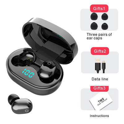 TWS Bežične slušalice Bluetooth 5.0 Earbud Touch In-ear Stereo Sportske vodootporne Hifi slušalice LED zaslon Upotreba pametnog telefona J15