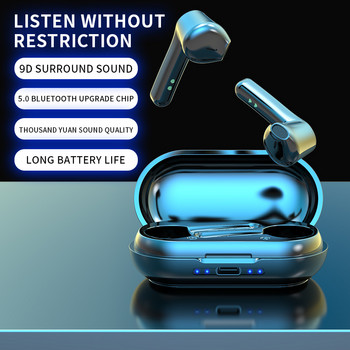 TWS LB-20 Мини Bluetooth слушалки Безжични музикални слушалки Водоустойчив 9D съраунд звук за Iphone Oppo Huawei Слушалки Xiaomi