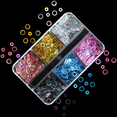 6 rács Mermaid Love Heart köröm flitterek AB Butterfly Glitter Flakes körömdíszítési kellékek barkácsolás szakembereknek Kiegészítők
