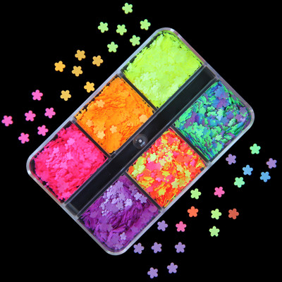 6 rács Mermaid Love Heart köröm flitterek AB Butterfly Glitter Flakes körömdíszítési kellékek barkácsolás szakembereknek Kiegészítők