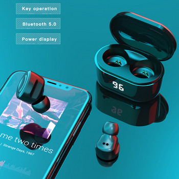 A6 Mini TWS Безжични слушалки Bluetooth Спортни слушалки Водоустойчиви слушалки за Iphone Samsung Oppo Huawei Xiaomi Музикални слушалки