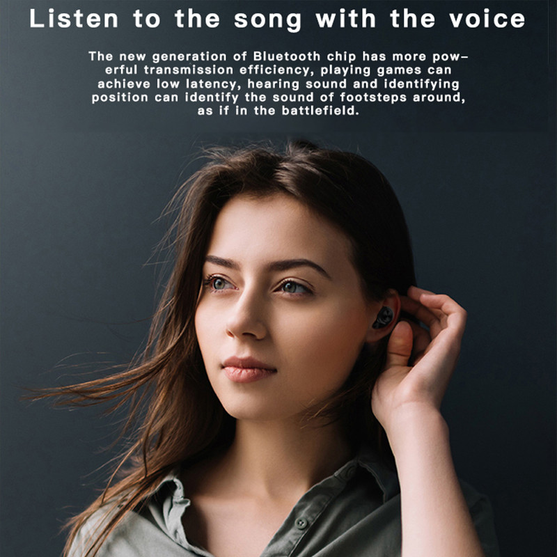 Ασύρματα ακουστικά A6 Mini TWS Bluetooth Αθλητικά ακουστικά Αδιάβροχα ακουστικά για iPhone Samsung Oppo Huawei Xiaomi Music Headset