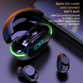 2022 Νέα Mini ασύρματα ακουστικά Μουσική Bluetooth Ακουστικά με Αθλητικά Ακουστικά Οθόνης για Smartphone Huawei Xiaomi iPhone oppo
