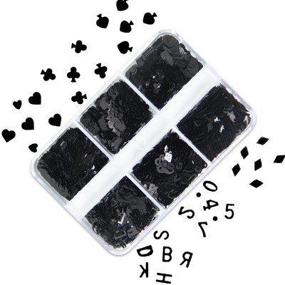 6 mreža New Star Nail Art Svjetlucave šljokice Boja lasera Zvjezdano nebo Mjesečeve pahuljice Pribor za nokte za manikuru Profesionalni dodaci