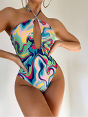 Νέο σέξι καπίστρι με κούφιο μονοκόμματο ψηλόμεσο γυναικείο μαγιό conjunto biquinis feminino trajes de baño mujer 2022