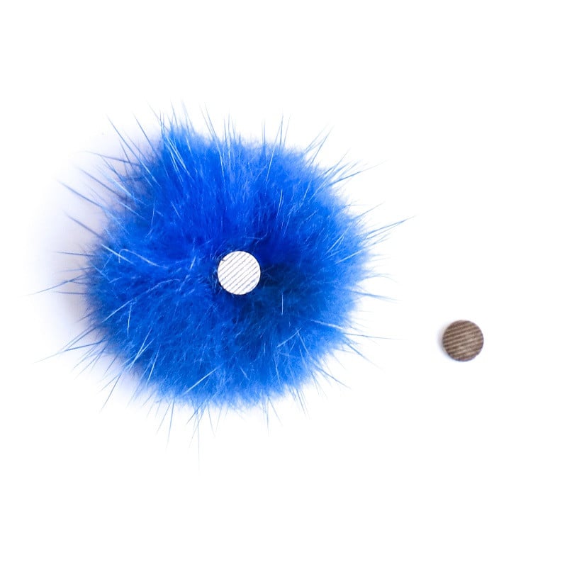6 db/tétel Mágneses Puffy PomPoms körömdíszítések Puha hajgolyó levehető mágnes 3D divatos körömbűvek barkács kiegészítők készlet