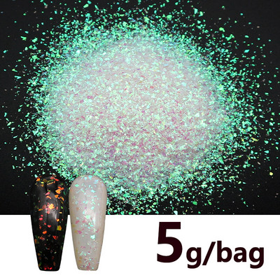 1 pungă Iriscent AB Iregular Nail Glitter Fakes 3D Sparkly Chunky Paiete Paillette Decoratiuni Manichiura Unghii Accesorii