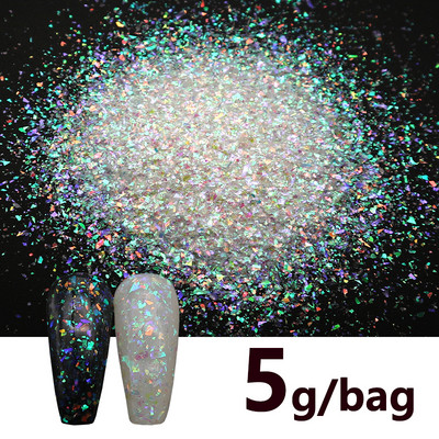 1 pungă Iriscent AB Iregular Nail Glitter Fakes 3D Sparkly Chunky Paiete Paillette Decoratiuni Manichiura Unghii Accesorii