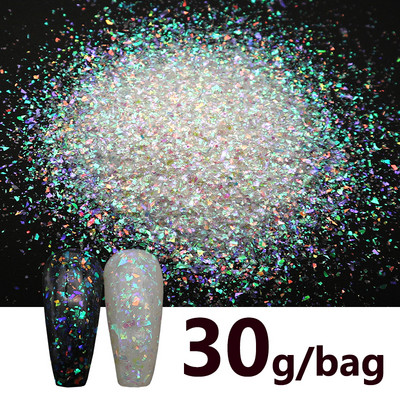 1 pungă Iriscent AB Iregular Nail Glitter Fakes 3D Sparkly Chunky Paiete Paillette Decoratiuni Manichiura Unghii Accesorii