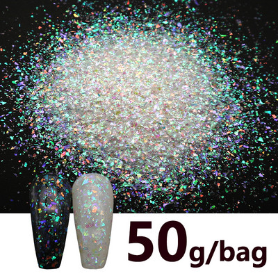 1 pungă Iriscent AB Iregular Nail Glitter Fakes 3D Sparkly Chunky Paiete Paillette Decoratiuni Manichiura Unghii Accesorii