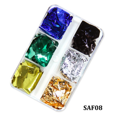 1 kutija 3D Nail Art Ukrasi od suhog cvijeća Pravo prirodno suho cvijeće Cvjetni privjesci za nokte Lak za manikuru Luksuzni dodaci za nokte