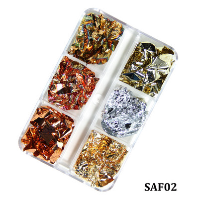 1 kutija 3D Nail Art Ukrasi od suhog cvijeća Pravo prirodno suho cvijeće Cvjetni privjesci za nokte Lak za manikuru Luksuzni dodaci za nokte