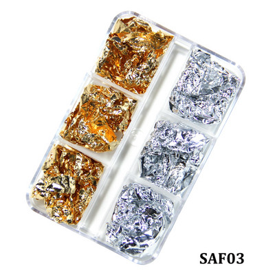 1 kutija 3D Nail Art Ukrasi od suhog cvijeća Pravo prirodno suho cvijeće Cvjetni privjesci za nokte Lak za manikuru Luksuzni dodaci za nokte