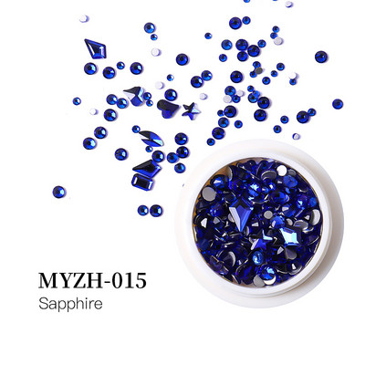 Crystal Nails Art strasszkészlet vegyes méretű hordozható készlet üveg gyémánt díszítések 3D AB lapos drágakövek köröm tervezési kellékek