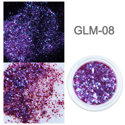 1 staklenka Super holografske šljokice za nokte Svjetlucavi zdepasti kameleonski šesterokutni pahuljice Paillette lak Manikura Svjetlucavi ukrasi za nokte