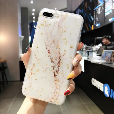 Θήκη τηλεφώνου Lovebay για iPhone 13 12 11 Pro Max 7 8 Plus X XR XS Max 12 SE 2 Luxury Bling Gold Foil Marble Glitter Μαλακό κάλυμμα TPU